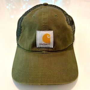 Carhartt | Canvas Mesh-Back Cap | Dark Green | Adjustable